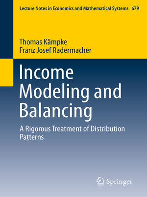 cover image of Income Modeling and Balancing
